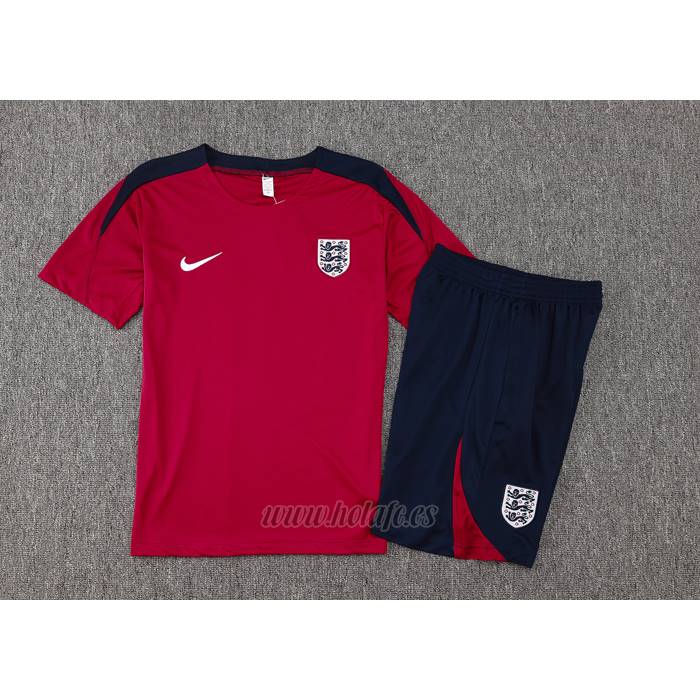 Chandal del Inglaterra Manga Corta 2024-2025 Rojo - Pantalon Corto
